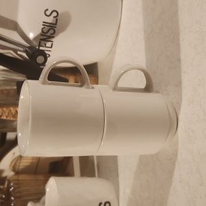 Martha Stewart Essentials set of 2 stackable coffee mugs